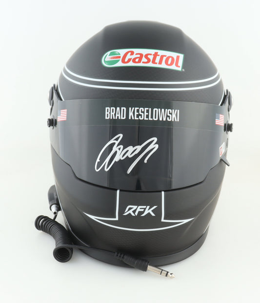 Brad Keselowski Signed NASCAR Castrol Full-Size Helmet (PA)