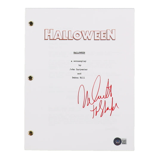 Nick Castle Signed "Halloween" Movie Script Inscribed "The Shape" (Beckett)