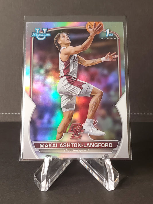 Makai Ashton-Langford 2023 Topps Bowman University Chrome Basketball 1st Bowman Refractor #21