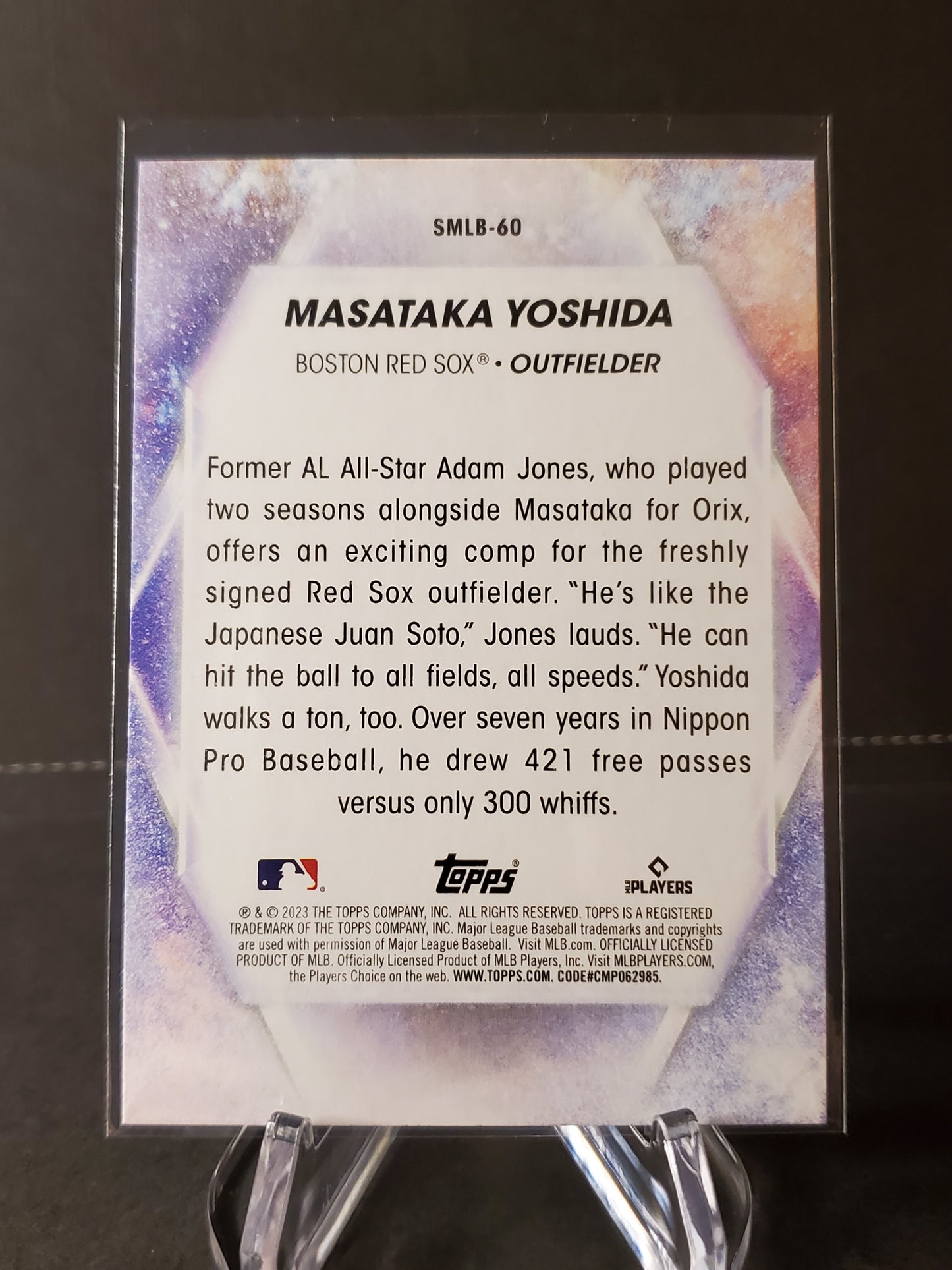 Masatake Yoshida 2023 Topps Series 2 RC Stars of MLB #SMLB-60