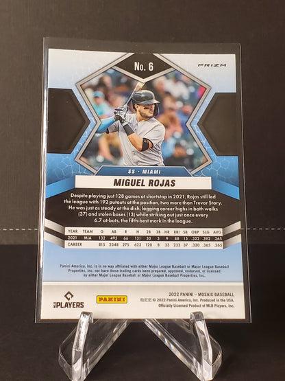 Miguel Rojas 2022 Panini Mosaic Baseball Prizm #6