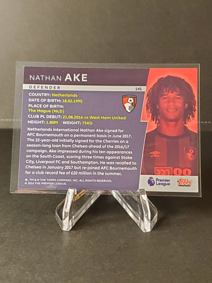 Nathan Ake 2018 Topps Premier League Platinum New Signing #141