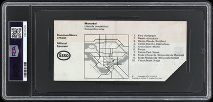 1976 Nadia Comaneci Olympic Gold Ticket Stub PSA 2 Gymnastics Perfect 10 Score!
