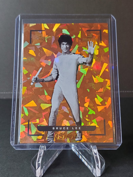 Bruce Lee 2024 Keepsake Bruce Lee 50th Anniversary Edition Orange Cracked Ice /50 - #42