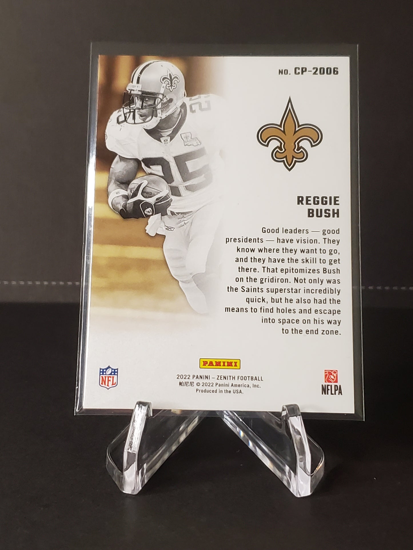 Reggie Bush 2022 Panini Zenith Football Class President #CP-2006