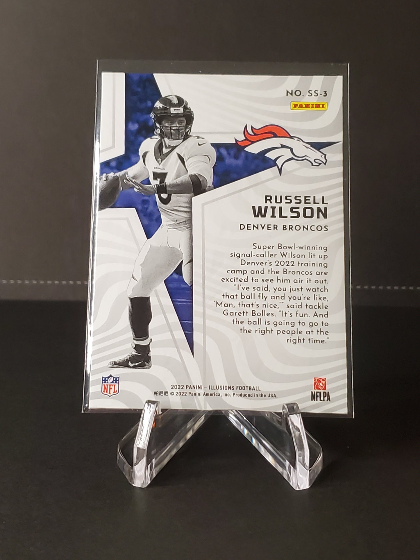 Russell Wilson 2022 Panini Illusions Football Shining Stars #SS-3