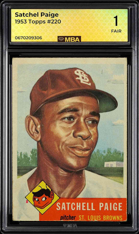 1953 Topps #220 Satchell Paige MBA 1 (Cleanest 1 You'll Find!)