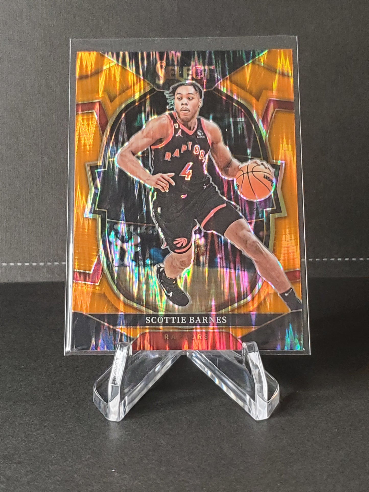 Scottie Barnes 2022-2023  Panini Select Basketball Orange Concourse Prizm #53