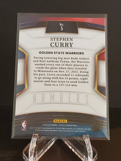 Stephen Curry 2022 Panini Select Numbers #5