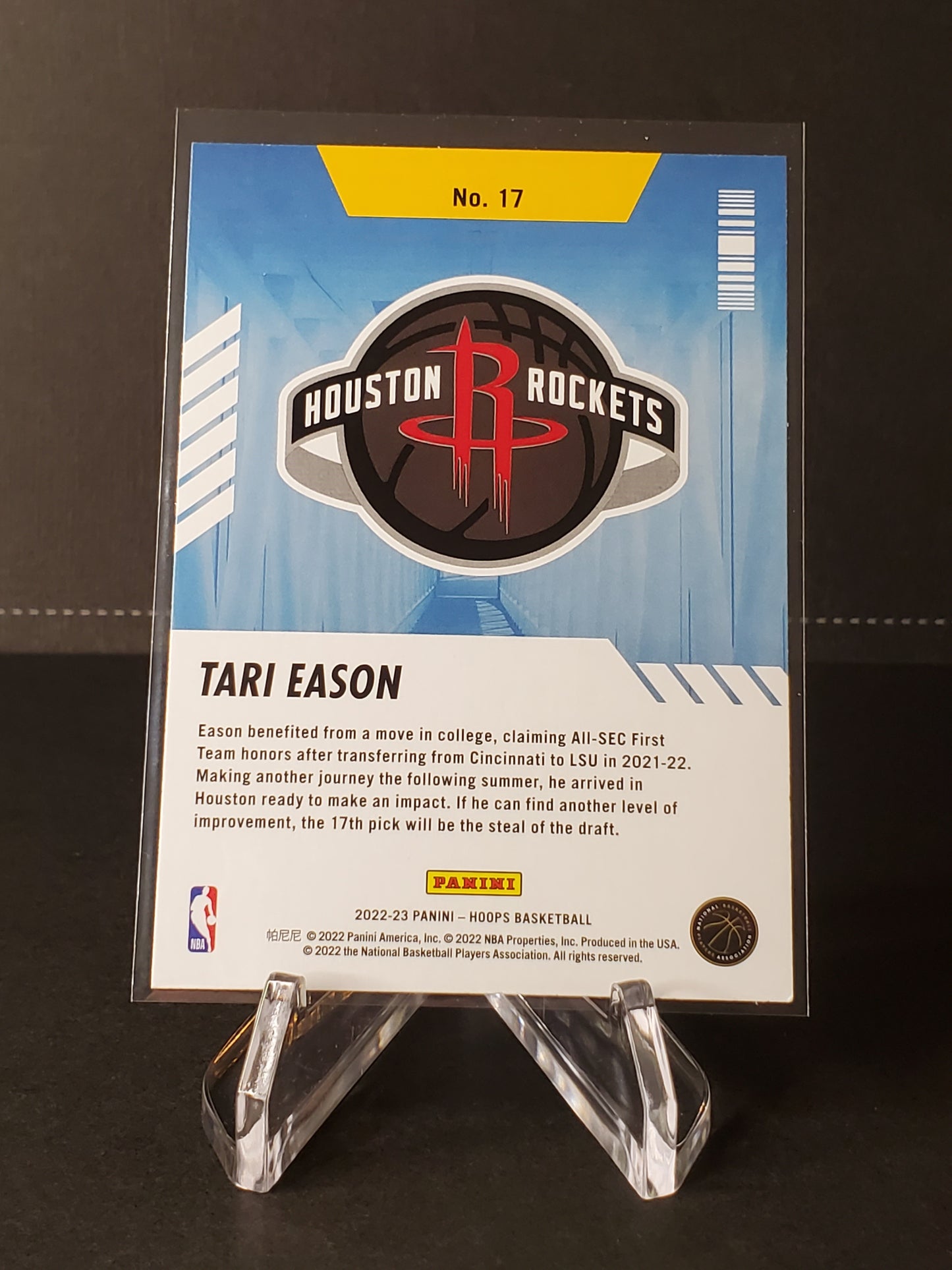 Tari Eason 2022-2023 Panini Hoops Basketball Arriving Now #17