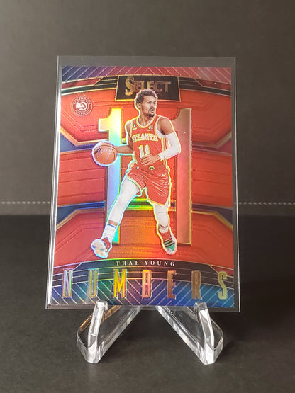 Trae Young 2022-2023 Panini Select Basketball Numbers Prizm #12