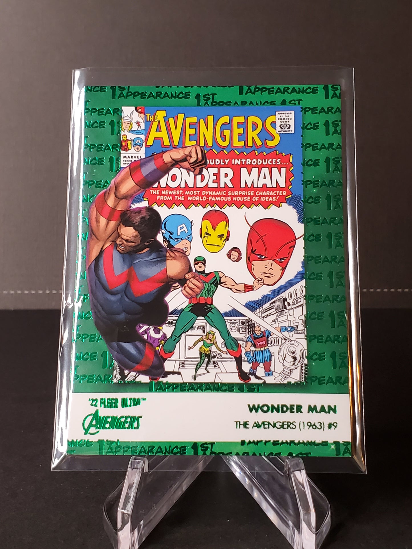 Wonderman 2022 Fleer Ultra Avengers Green 1st Appearances #FA-1