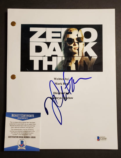 Jessica Chastain Signed "Zero Dark Thirty" Script (Beckett)